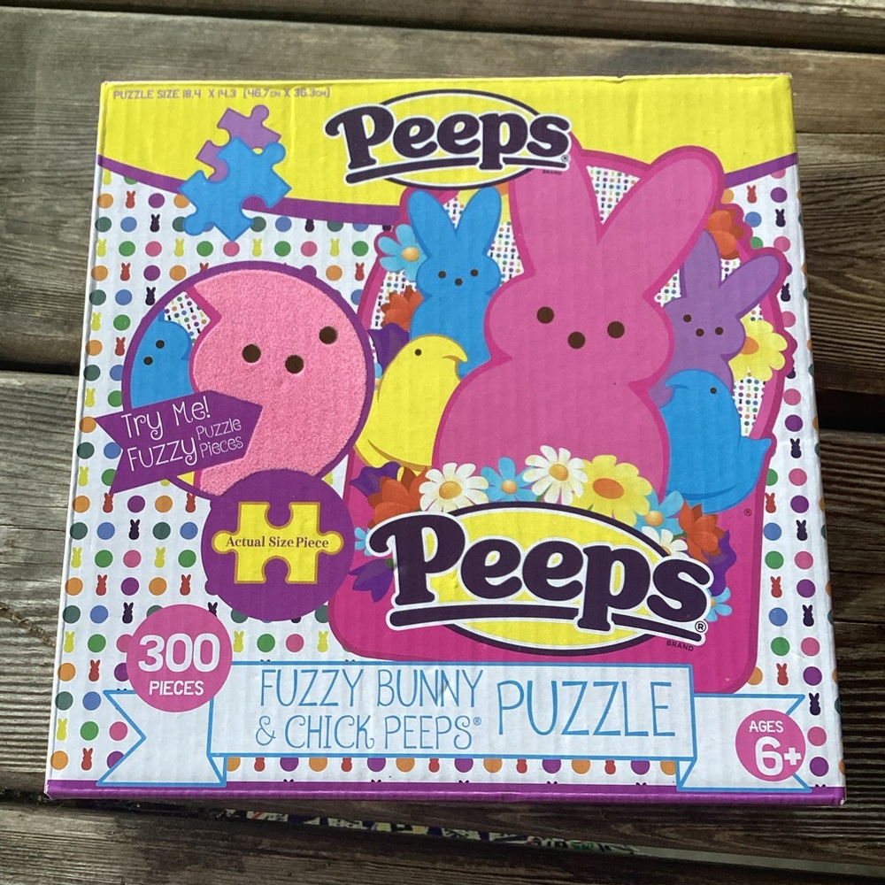 Peeps Fuzzy Bunny & Chick Puzzle - 300 pieces
